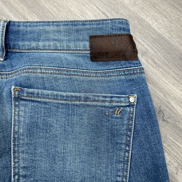 Mavi Womens Size 27 Ada Mid Rise Blue Denim Boyfriend Jeans Star Pattern NWT - Picture 6 of 10